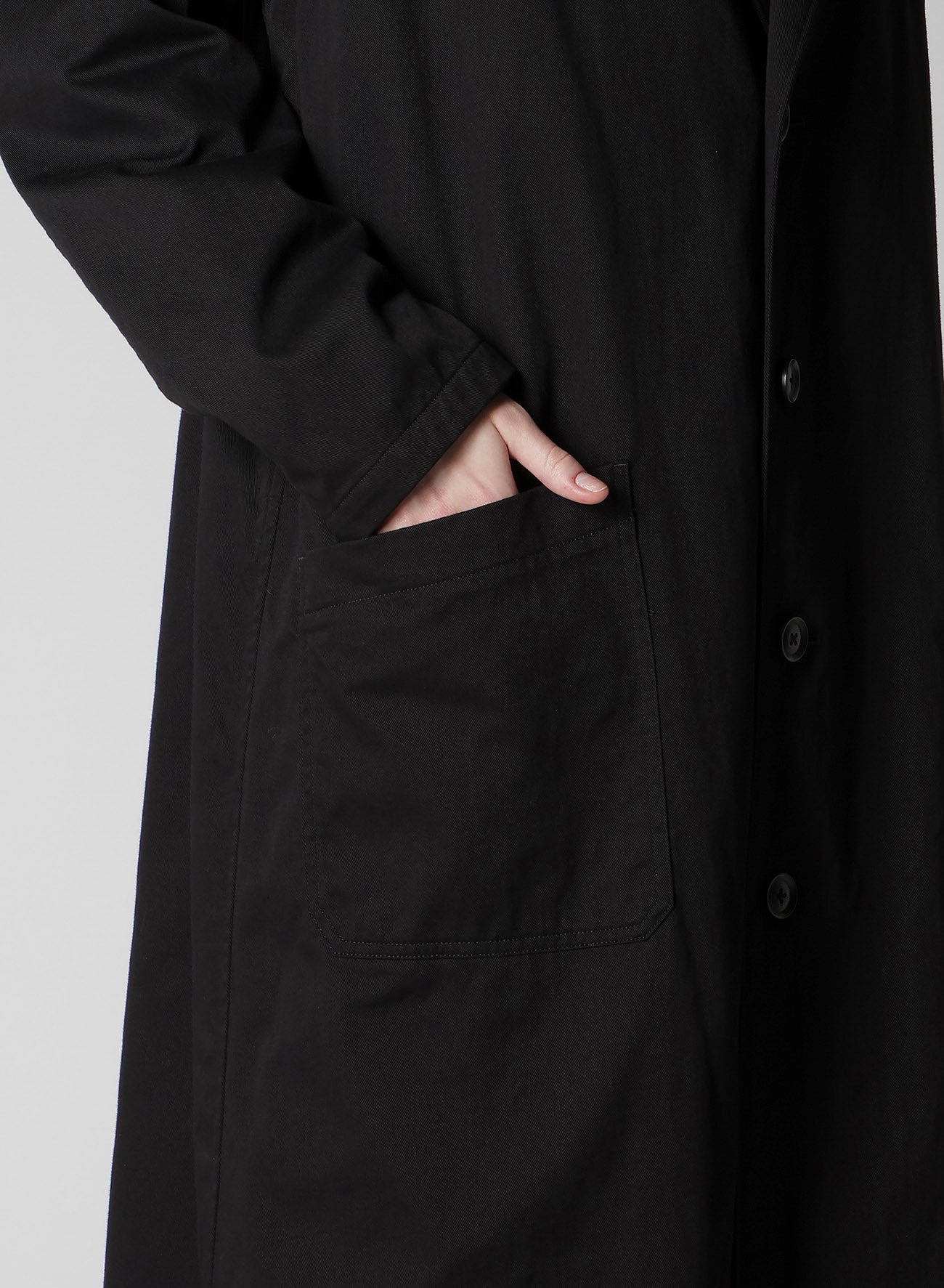 Y's BORN PRODUCT] COTTON TWILL LONG JACKET – THE SHOP YOHJI YAMAMOTO