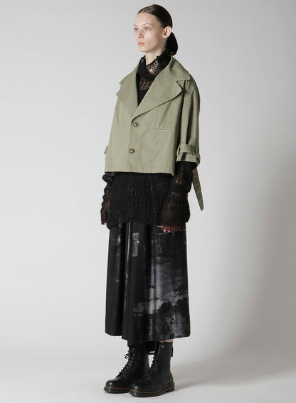 [Y's BORN PRODUCT] COTTON TWILL WIDE COLLAR JACKET