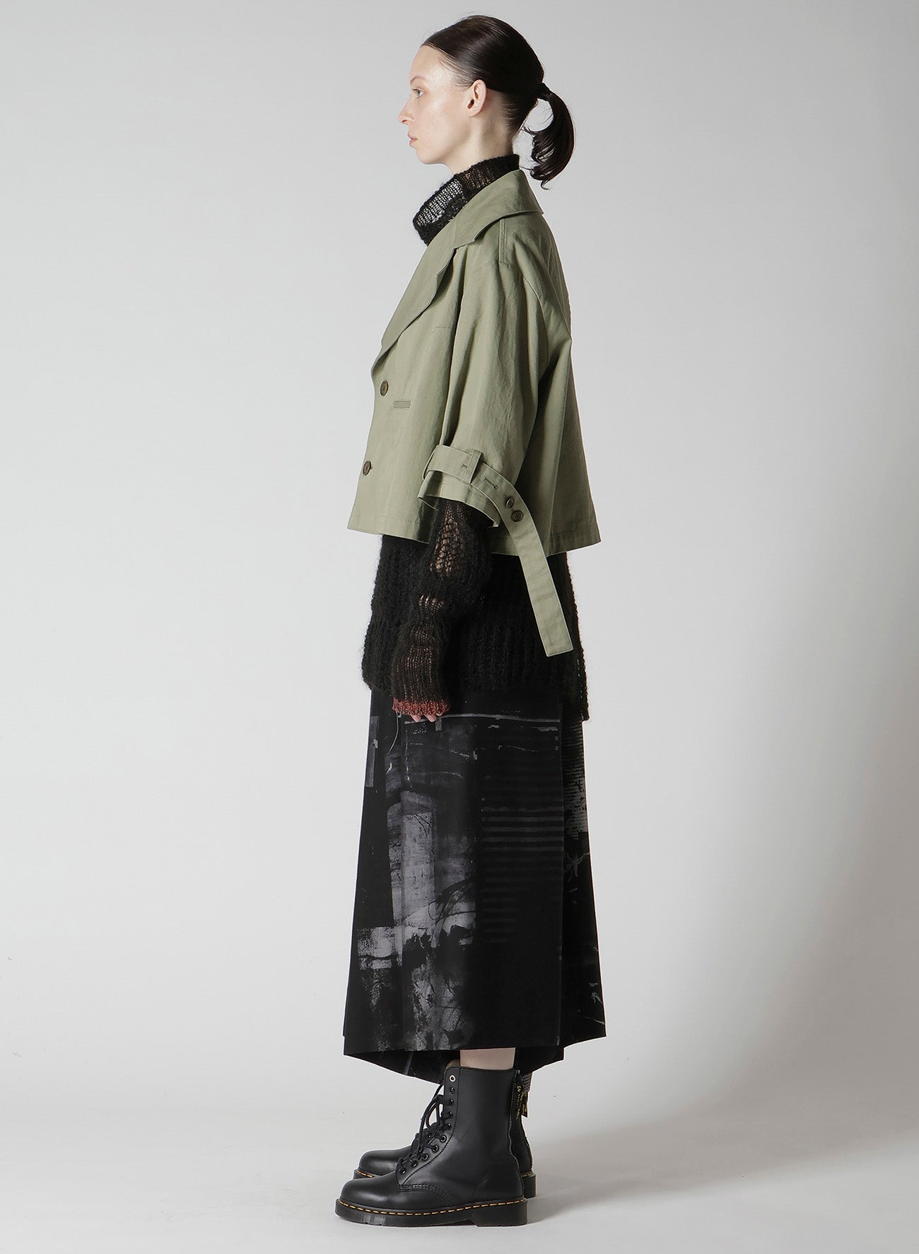 [Y's BORN PRODUCT] COTTON TWILL WIDE COLLAR JACKET