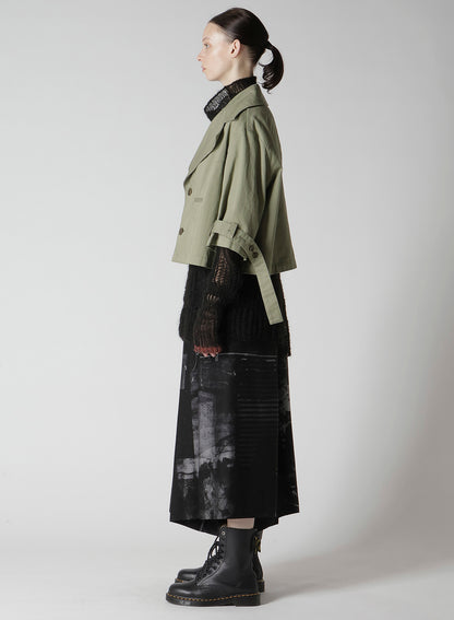 [Y's BORN PRODUCT] COTTON TWILL WIDE COLLAR JACKET