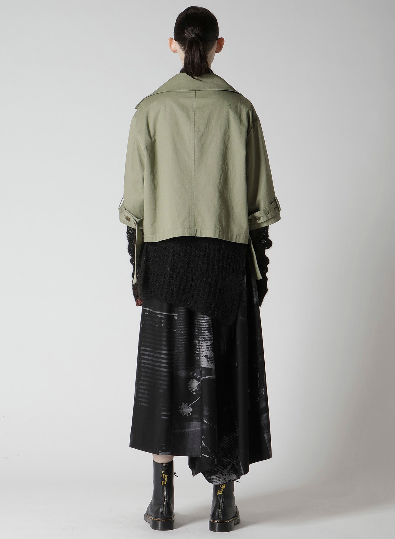 [Y's BORN PRODUCT] COTTON TWILL WIDE COLLAR JACKET