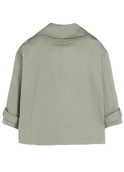 [Y's BORN PRODUCT] COTTON TWILL WIDE COLLAR JACKET