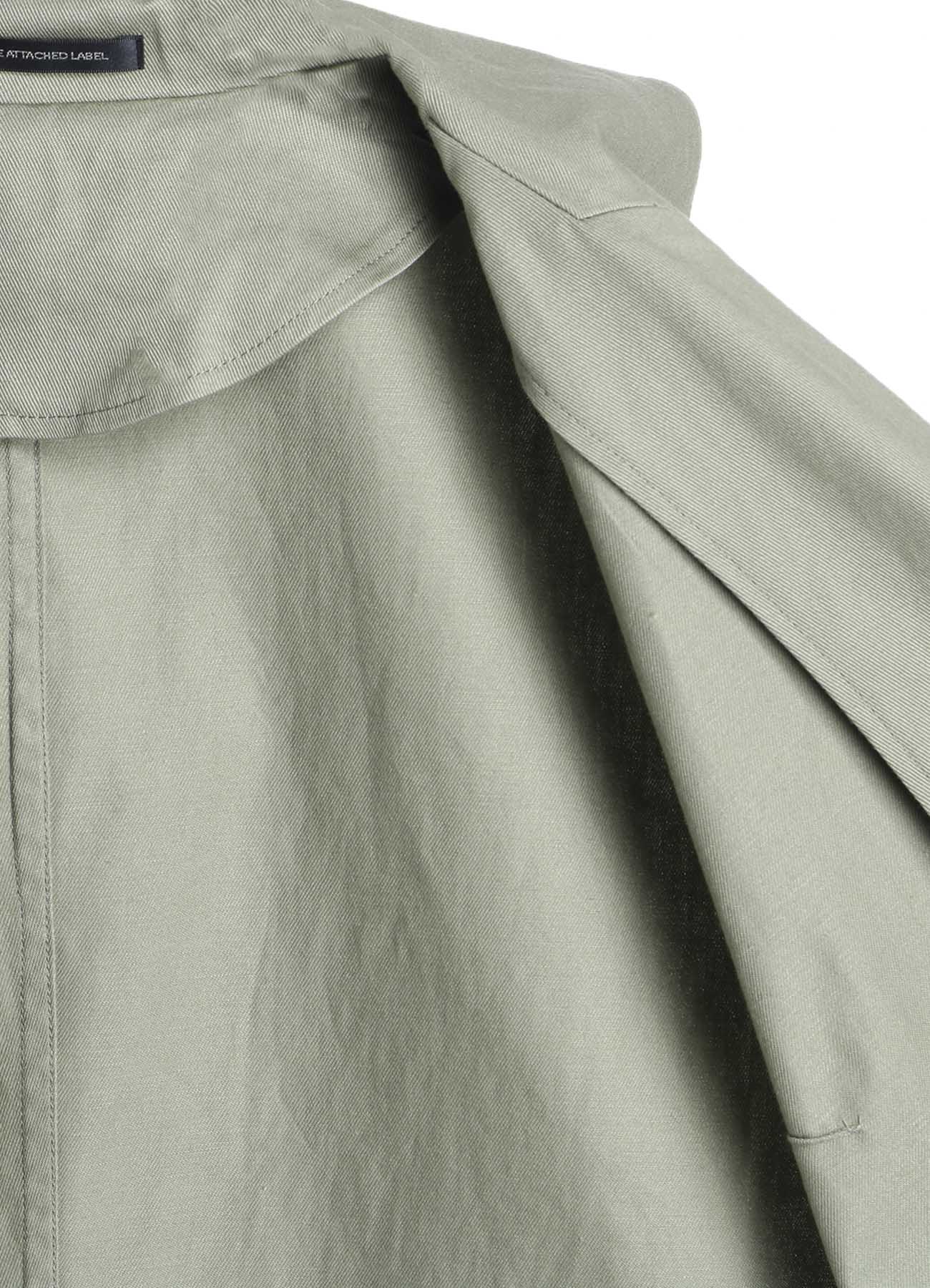 [Y's BORN PRODUCT] COTTON TWILL WIDE COLLAR JACKET