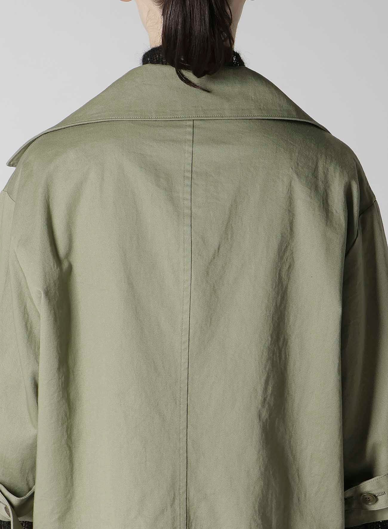 [Y's BORN PRODUCT] COTTON TWILL WIDE COLLAR JACKET