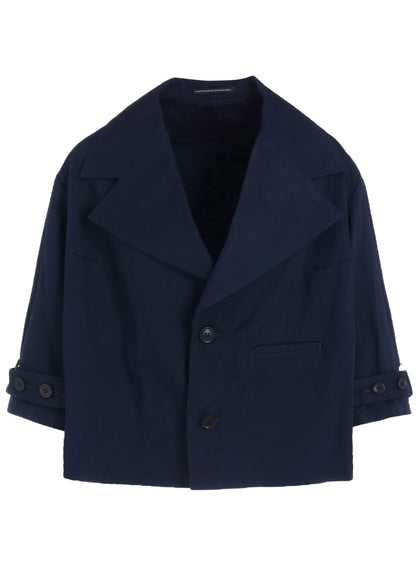 [Y's BORN PRODUCT] COTTON TWILL WIDE COLLAR JACKET