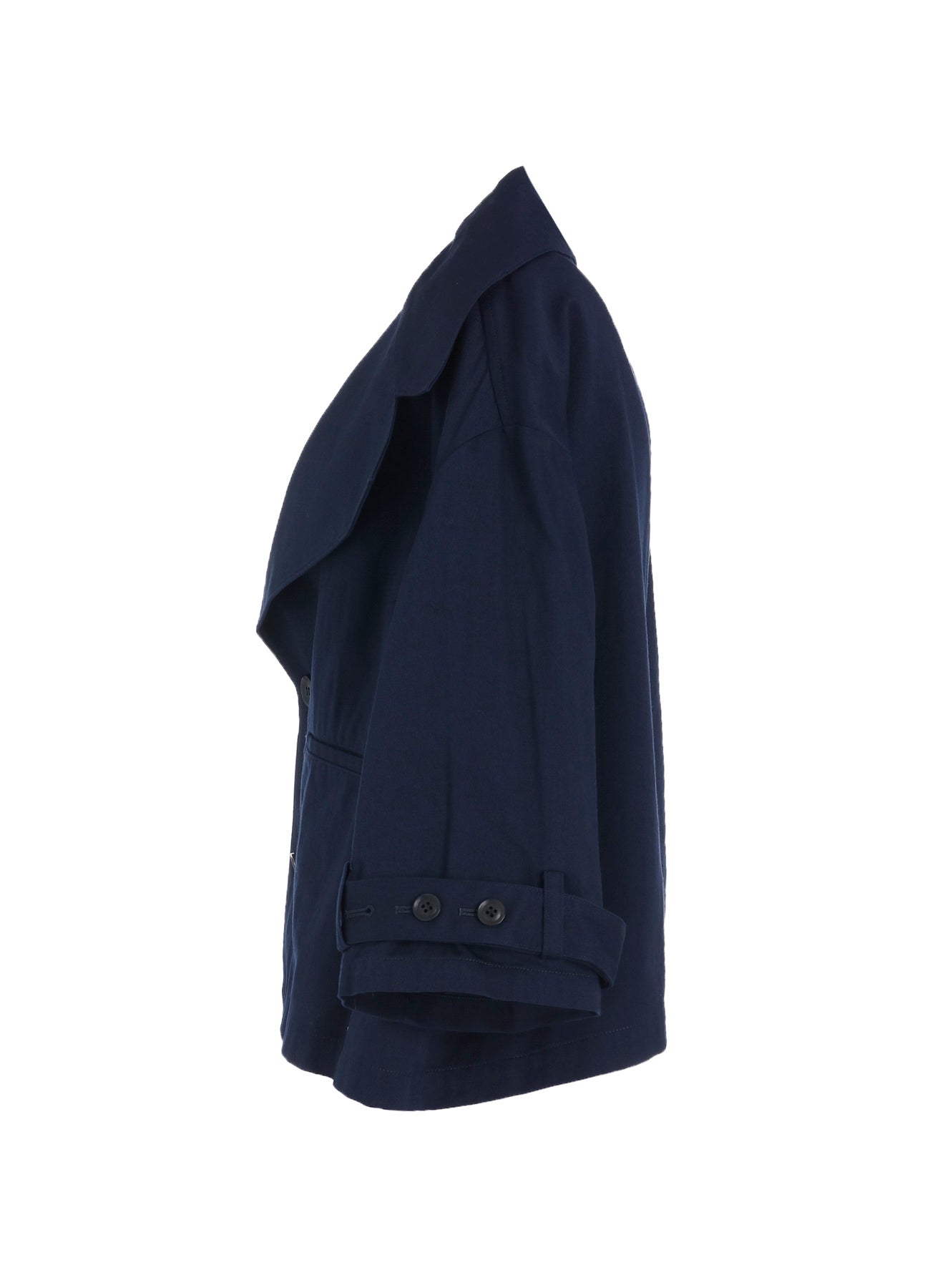 [Y's BORN PRODUCT] COTTON TWILL WIDE COLLAR JACKET