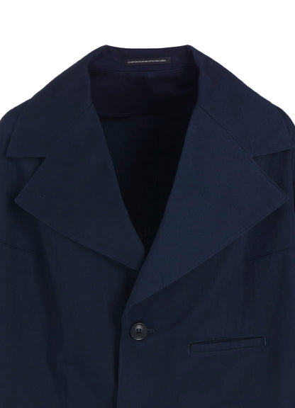 [Y's BORN PRODUCT] COTTON TWILL WIDE COLLAR JACKET