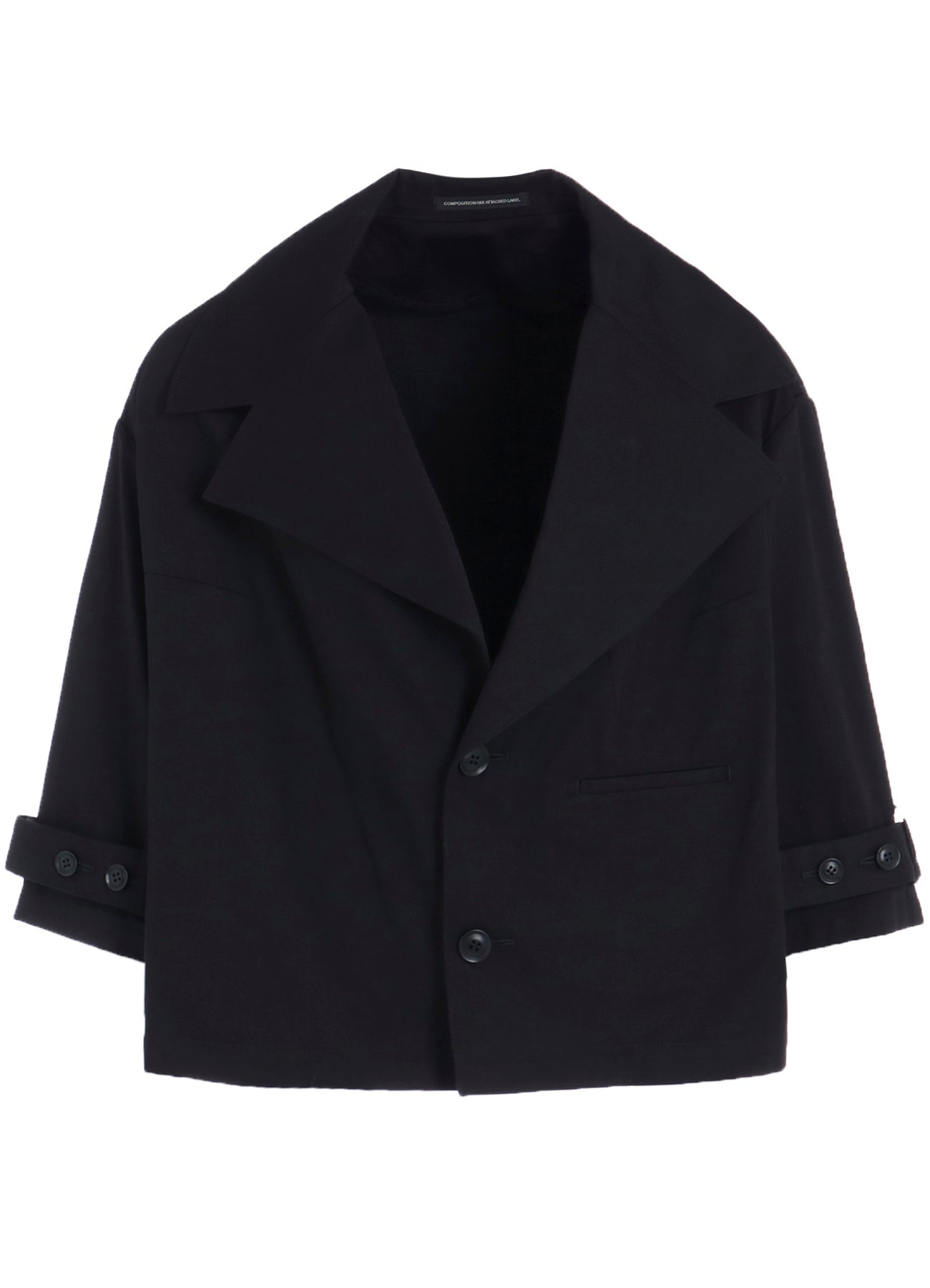 [Y's BORN PRODUCT] COTTON TWILL WIDE COLLAR JACKET