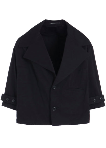 [Y's BORN PRODUCT] COTTON TWILL WIDE COLLAR JACKET