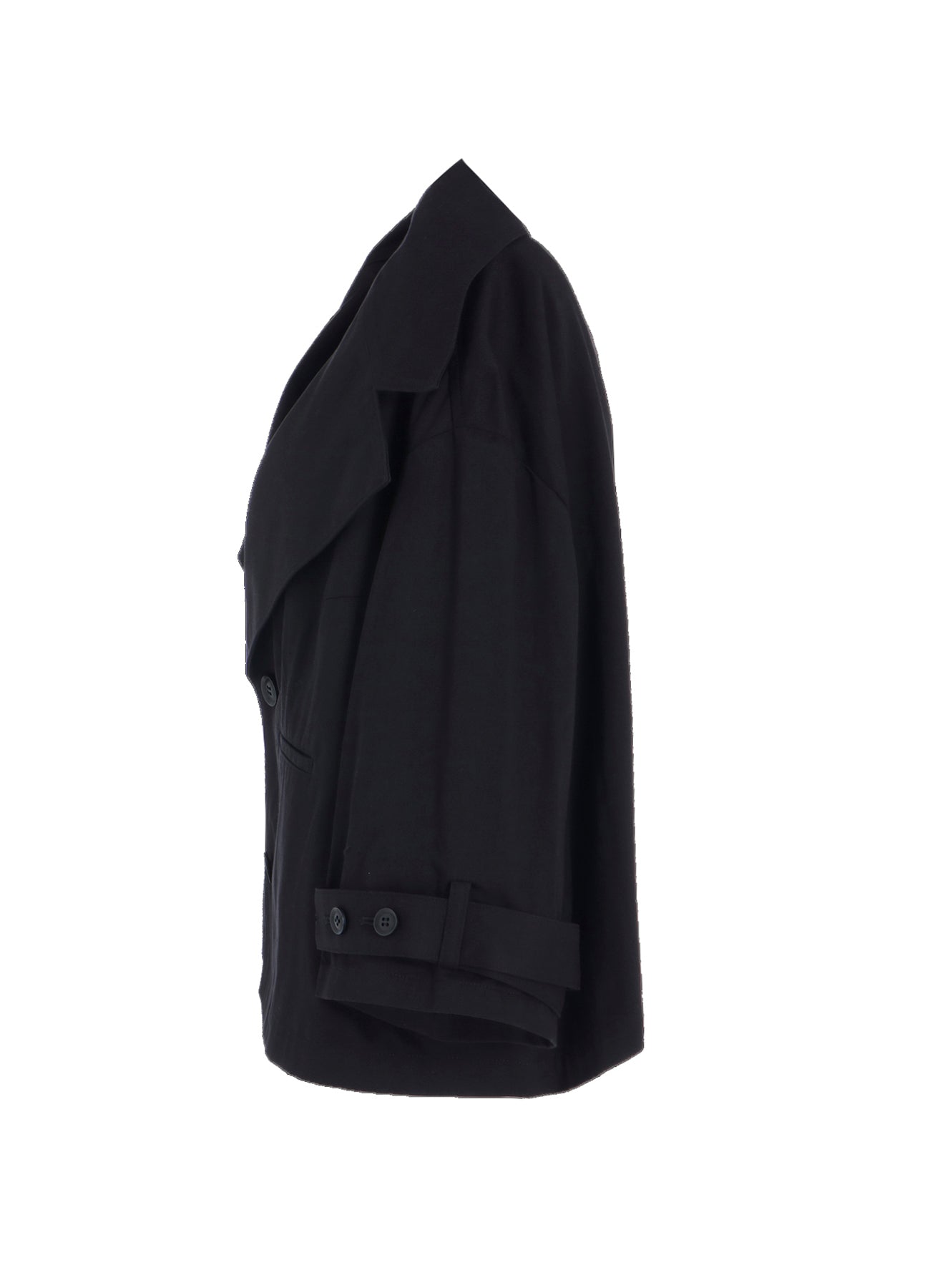 [Y's BORN PRODUCT] COTTON TWILL WIDE COLLAR JACKET