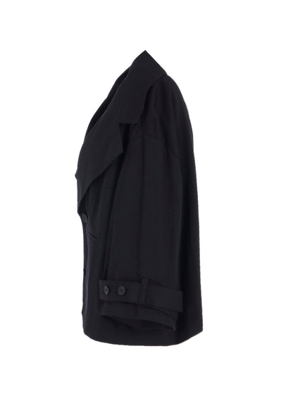 [Y's BORN PRODUCT] COTTON TWILL WIDE COLLAR JACKET