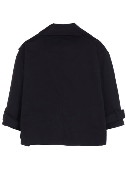 [Y's BORN PRODUCT] COTTON TWILL WIDE COLLAR JACKET