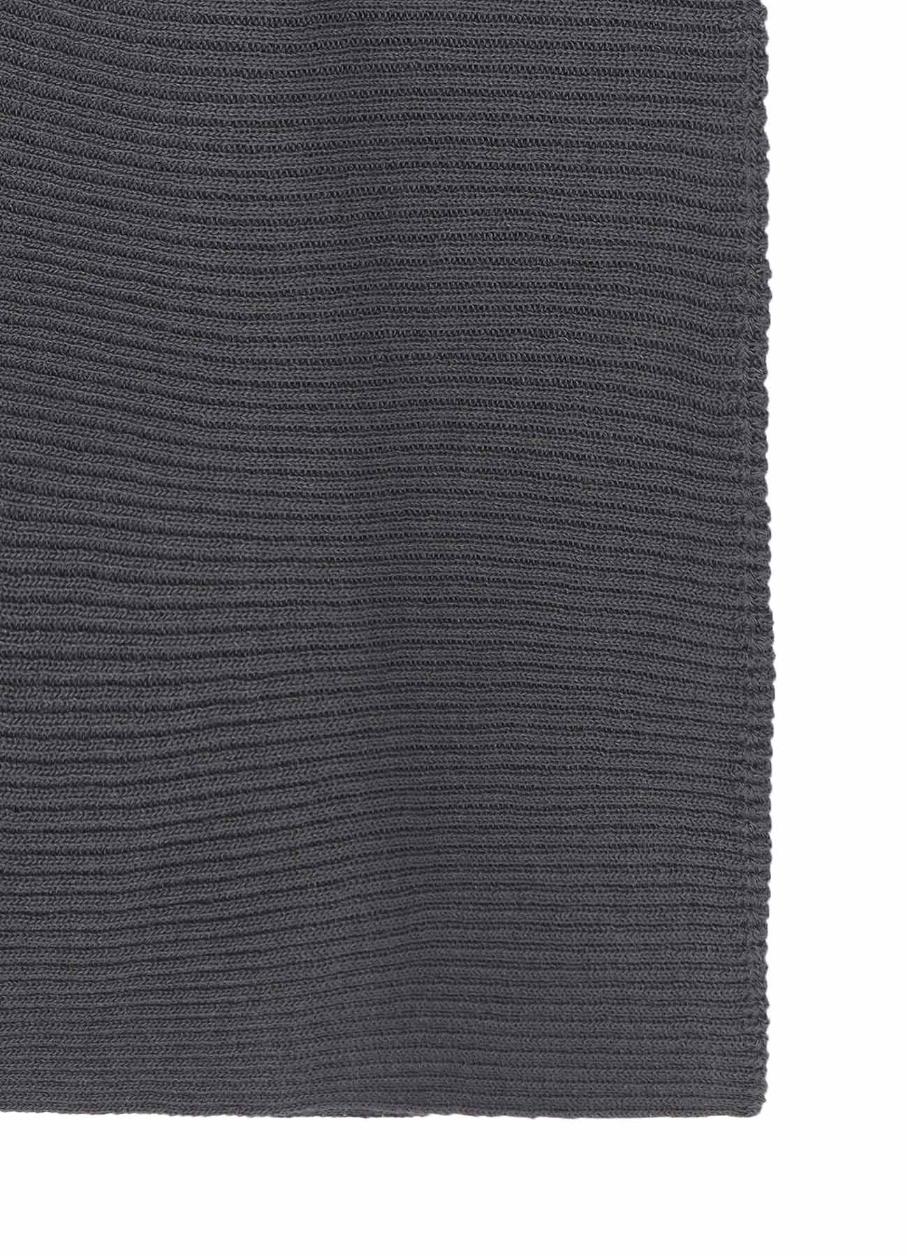 RIBBED ASYMMETERIC CARDIGAN
