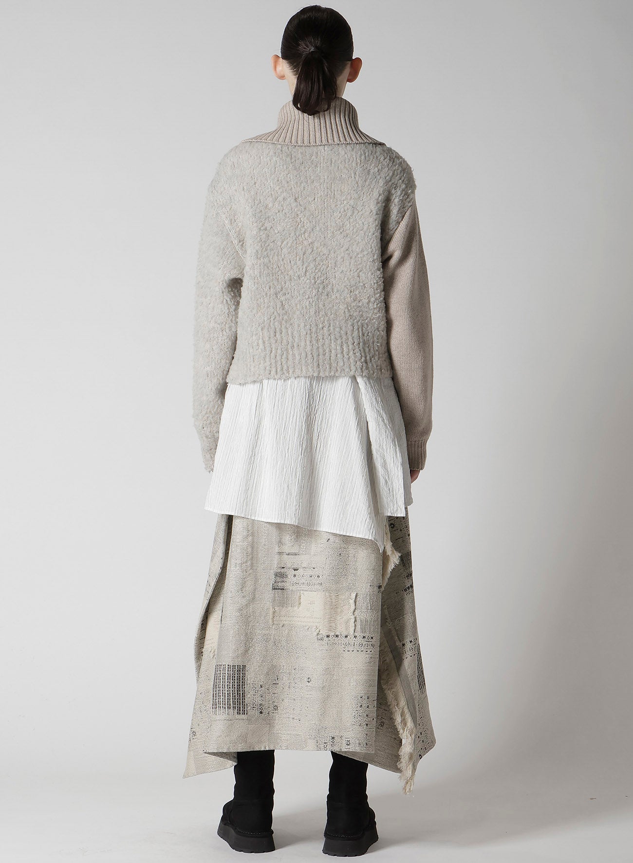 TOGGLE BUTTON ASYMMETRIC CARDIGAN – THE SHOP YOHJI YAMAMOTO