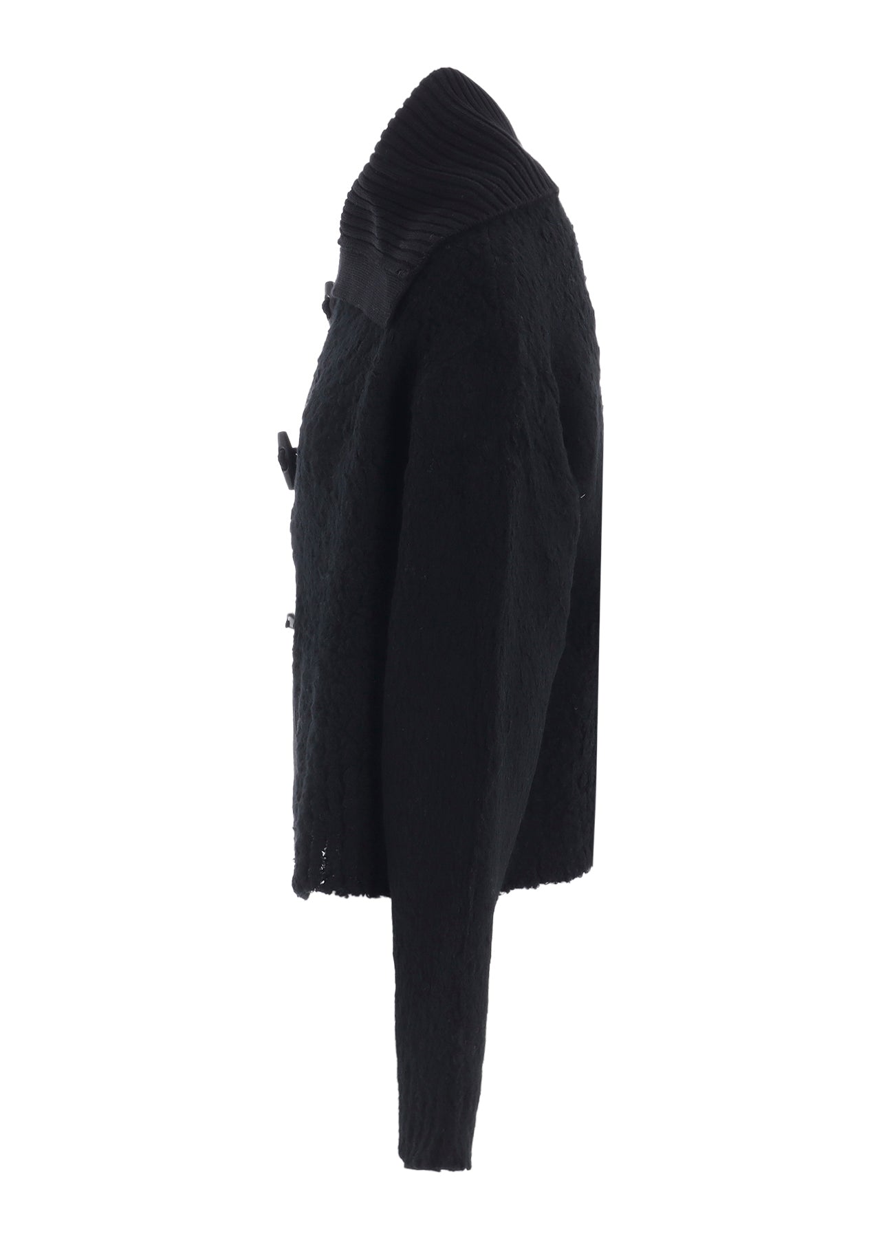 TOGGLE BUTTON ASYMMETRIC CARDIGAN