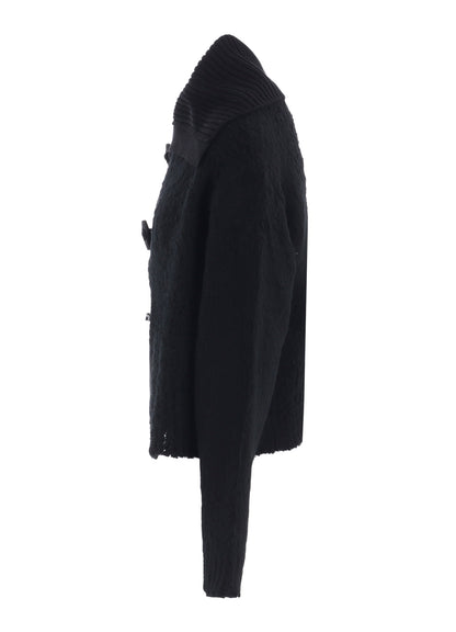 TOGGLE BUTTON ASYMMETRIC CARDIGAN