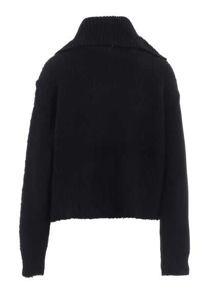 TOGGLE BUTTON ASYMMETRIC CARDIGAN