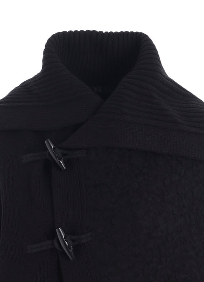 TOGGLE BUTTON ASYMMETRIC CARDIGAN
