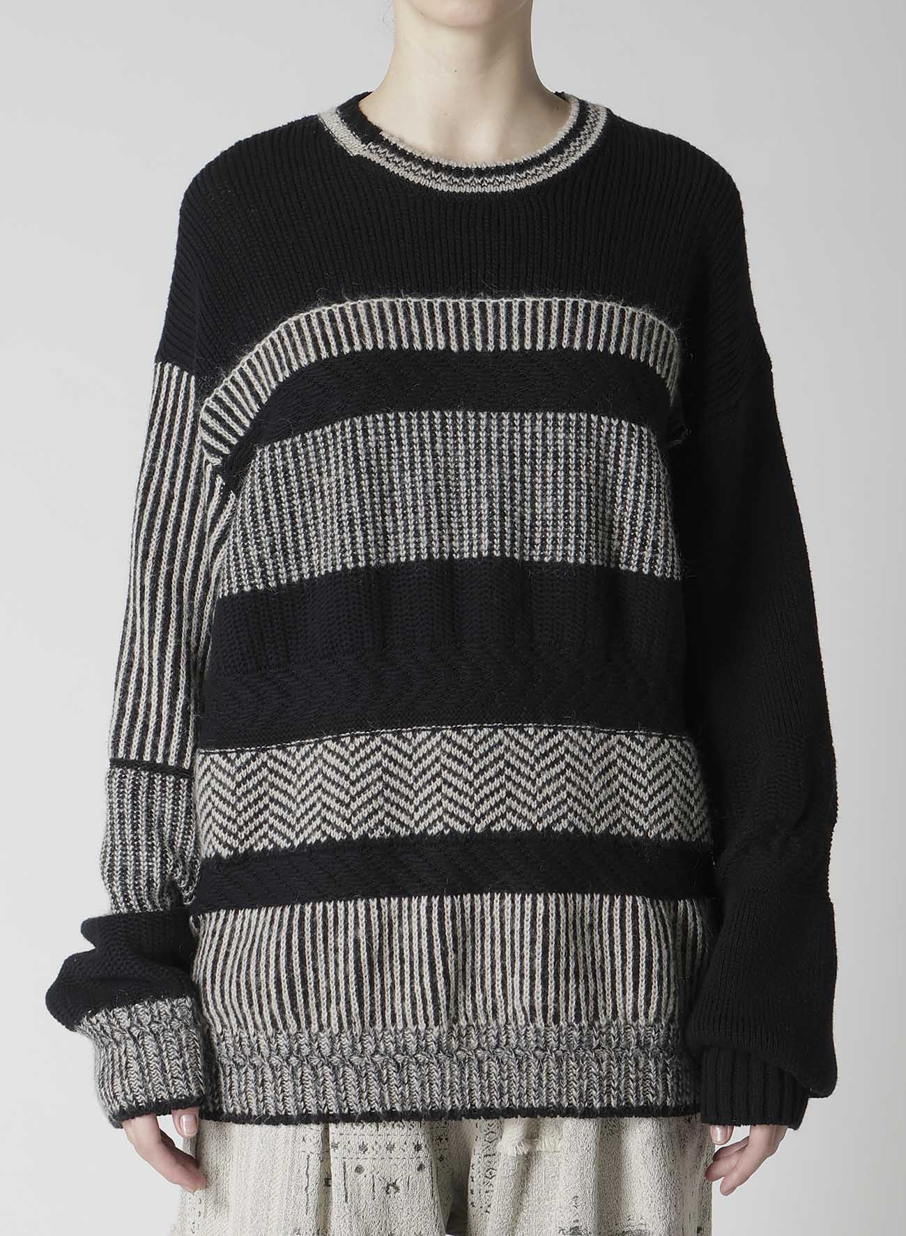 NAITIVE JACQUARD DESIGN LONG SLEEVE PULLOVER