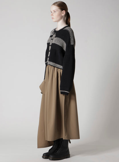 NAITIVE JACQUARD DESING KNIT CARDIGAN