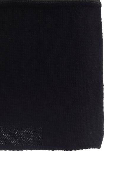 HARD-TWISTED BLOCK INTARSIA HIGH-NECK PULLOVER