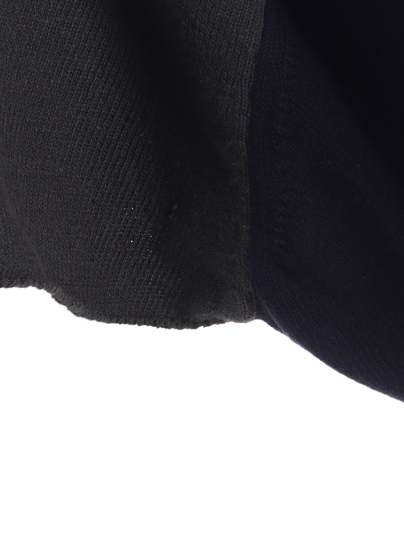 HARD-TWISTED BLOCK INTARSIA ROUND NECK SHORT PULLOVER