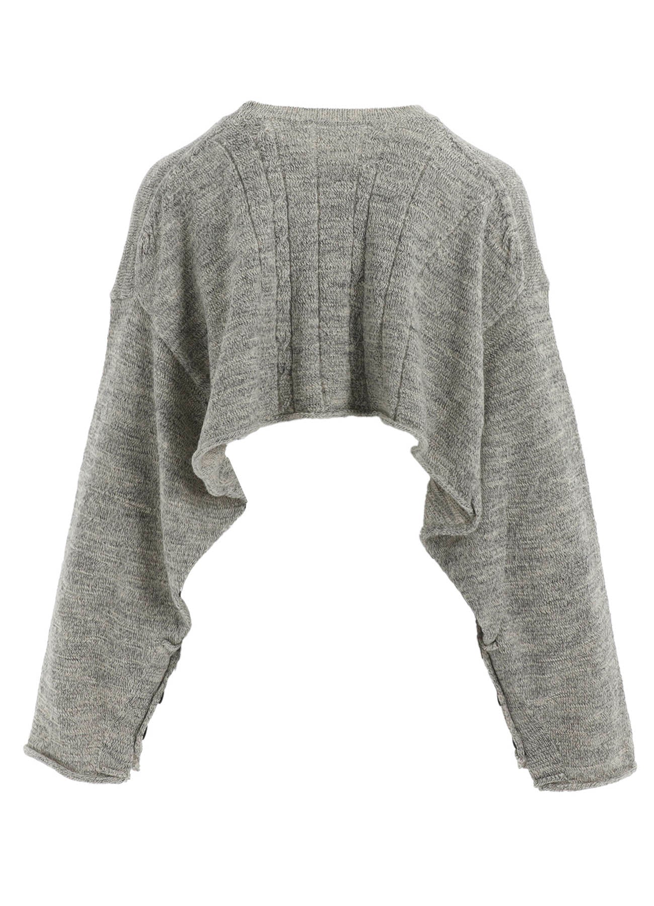 SLUB WOOL DESIGN KNIT PULLOVER