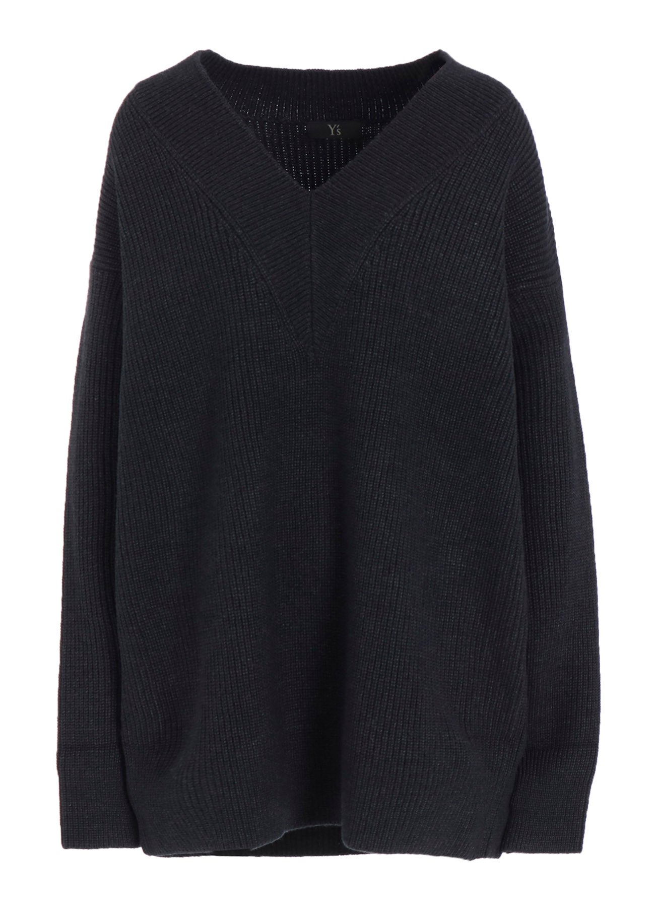 BIG V-NECK KNITTED CARDIGAN