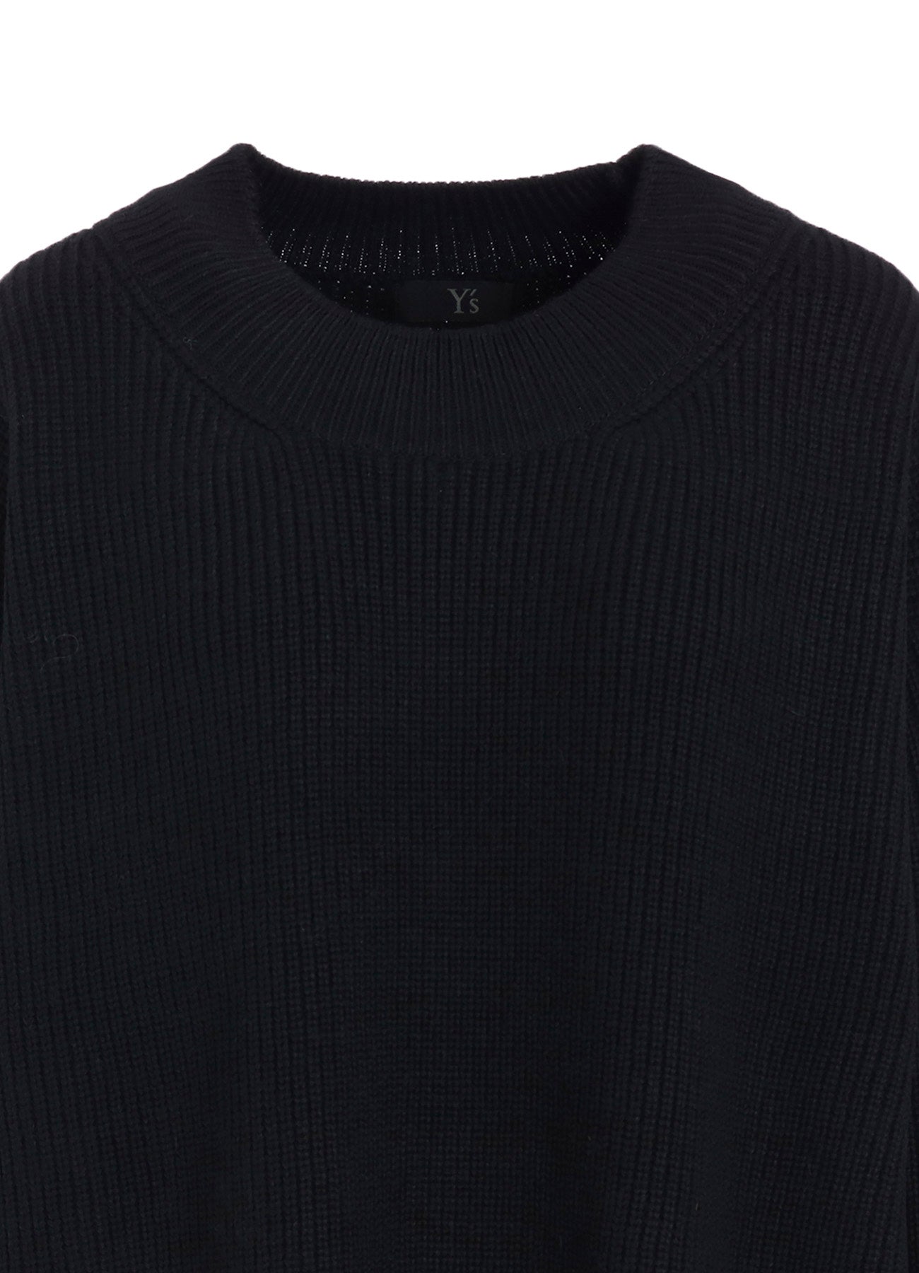 BIG ROUND-NECK KNIT CARDIGAN