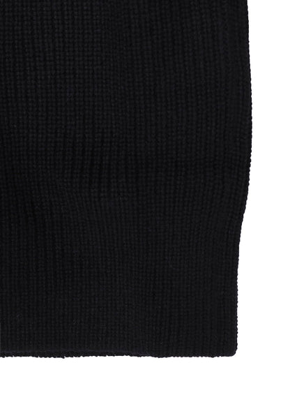 BIG ROUND-NECK KNIT CARDIGAN