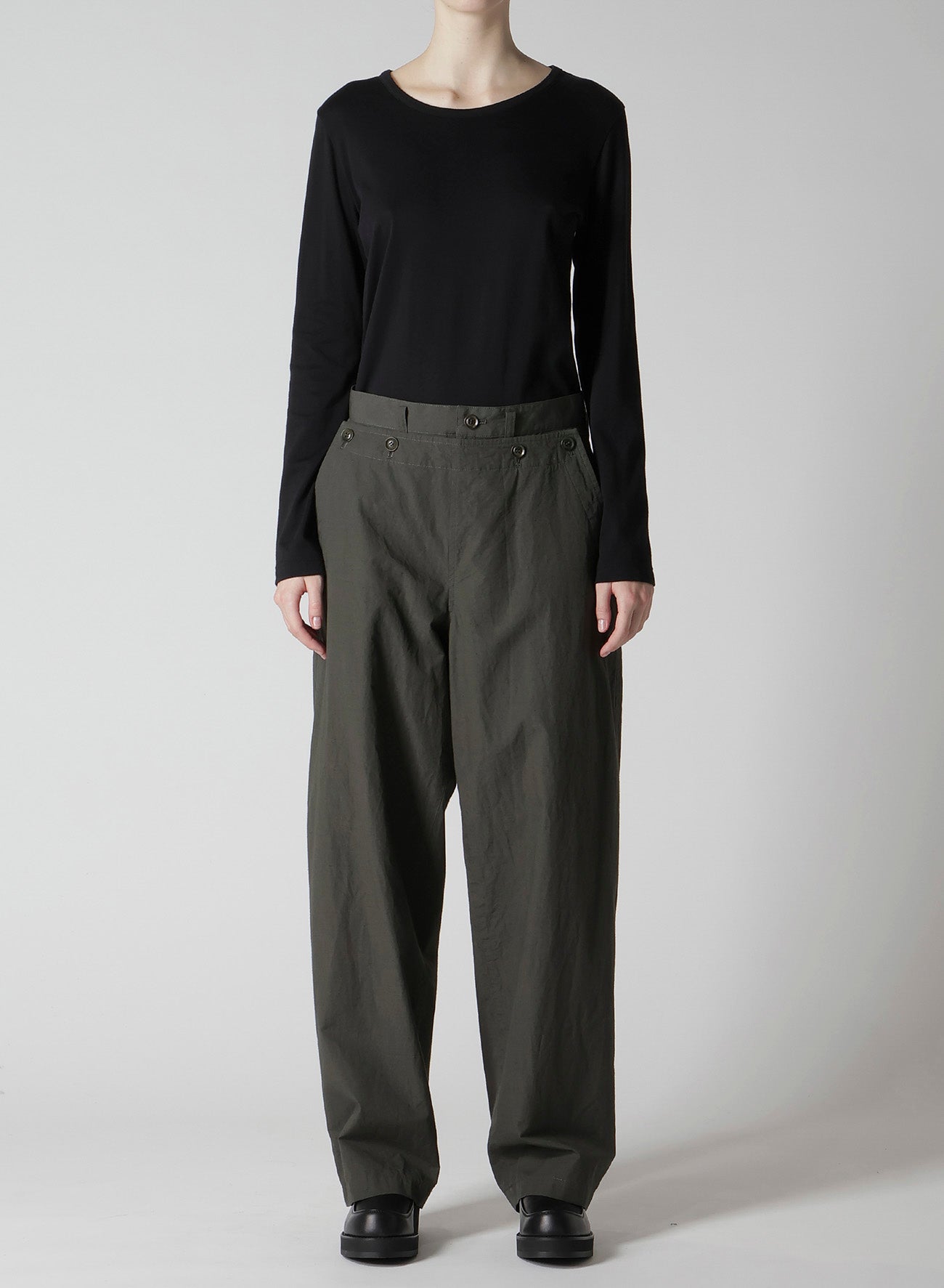 COTTON/LINEN SAILOR PANTS