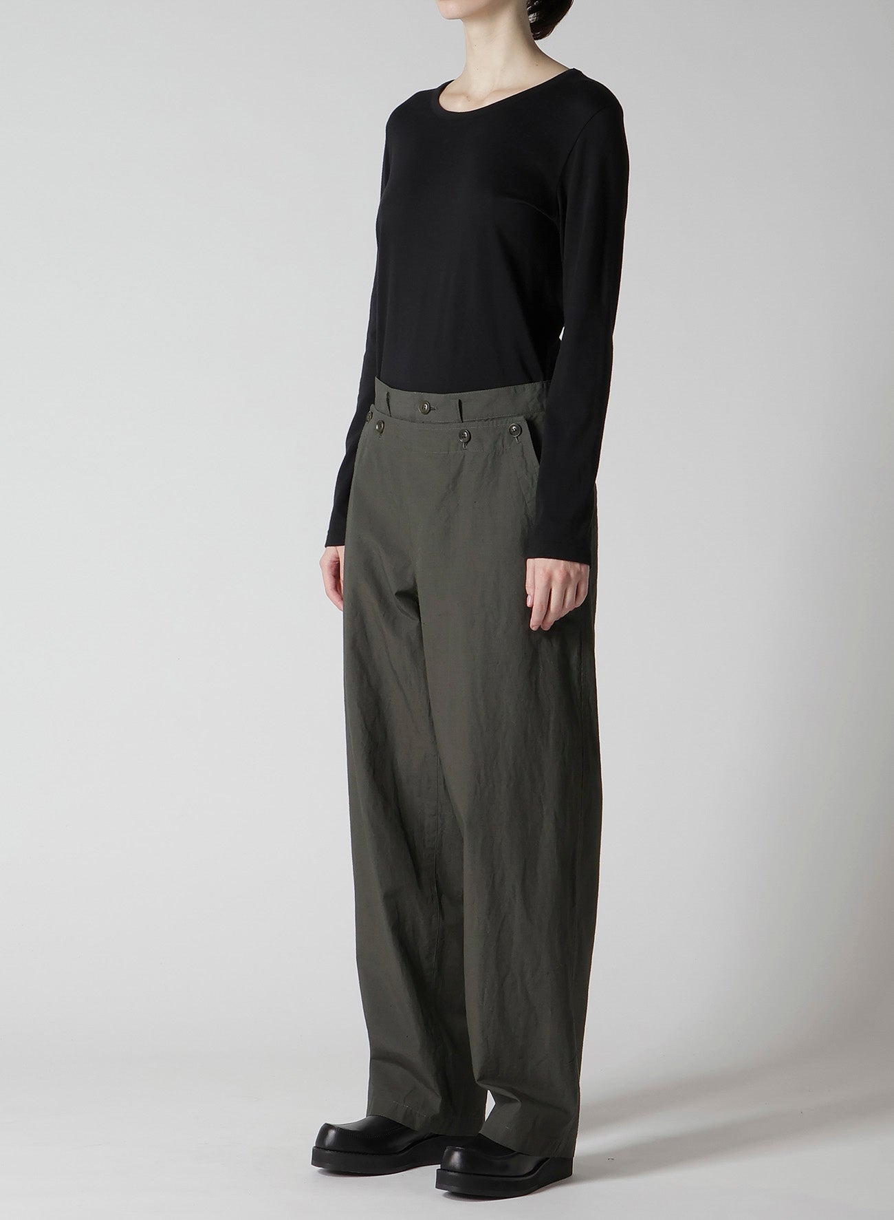COTTON/LINEN SAILOR PANTS