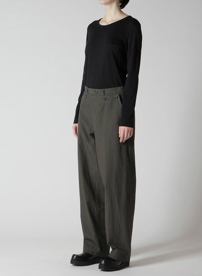 COTTON/LINEN SAILOR PANTS