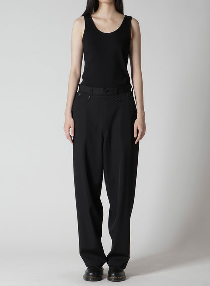 WOOL GABARDINE KO-SAILOR PANTS