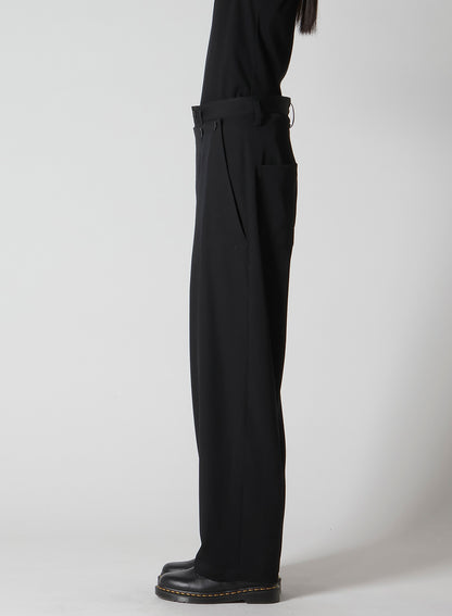 WOOL GABARDINE KO-SAILOR PANTS