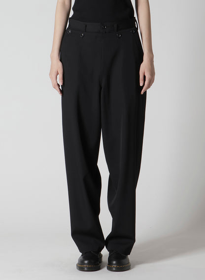 WOOL GABARDINE KO-SAILOR PANTS