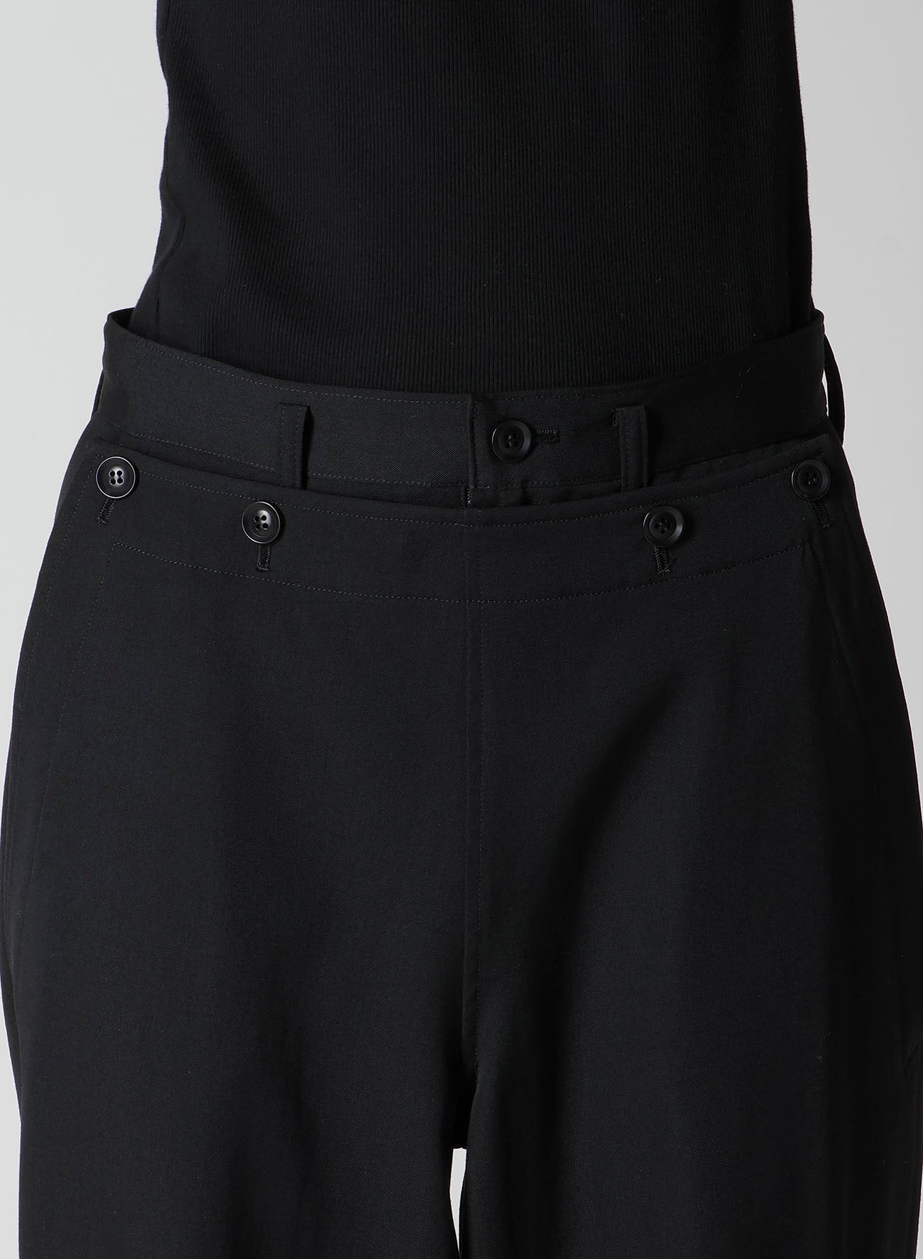 WOOL GABARDINE KO-SAILOR PANTS