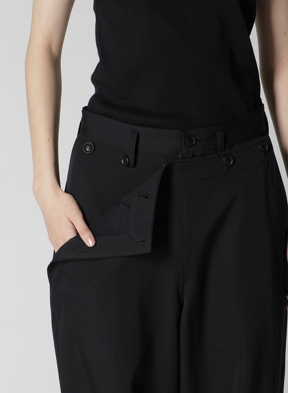 WOOL GABARDINE KO-SAILOR PANTS