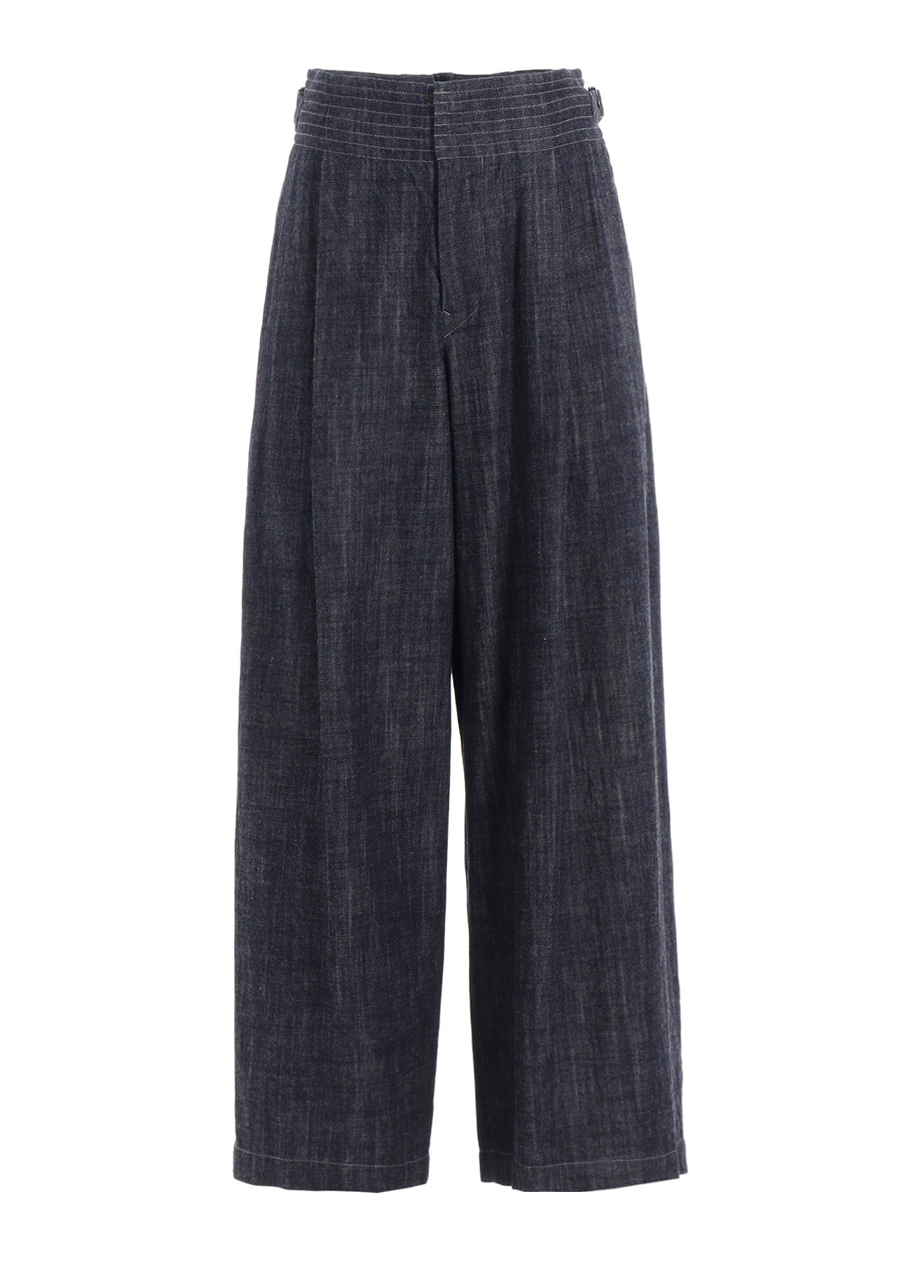 8OZ WAIST STRING WIDE DENIM PANTS