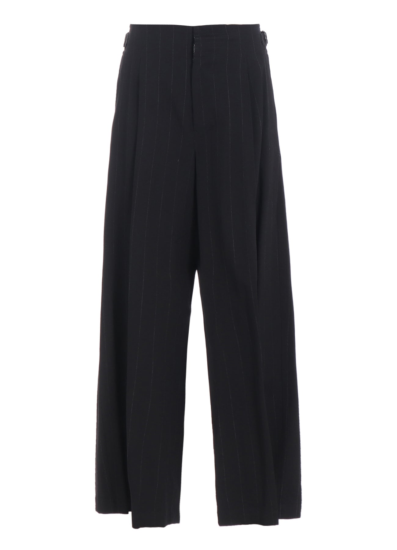 W/RY STRIPE WAIST STRING WIDE PANTS