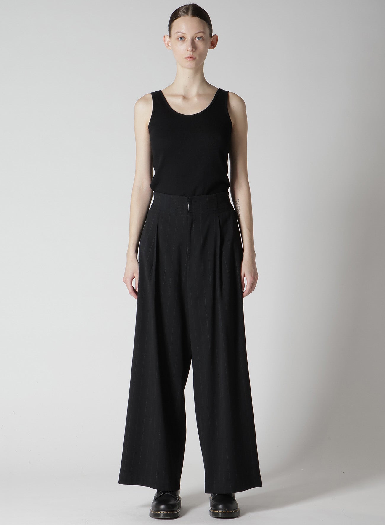 W/RY STRIPE WAIST STRING WIDE PANTS – THE SHOP YOHJI YAMAMOTO