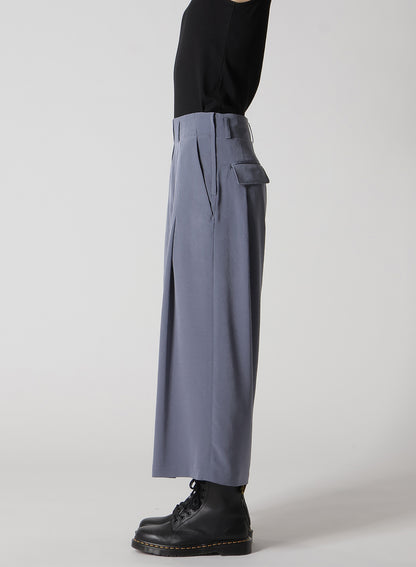 CREPE de CHINE RANDOM TUCK PANTS