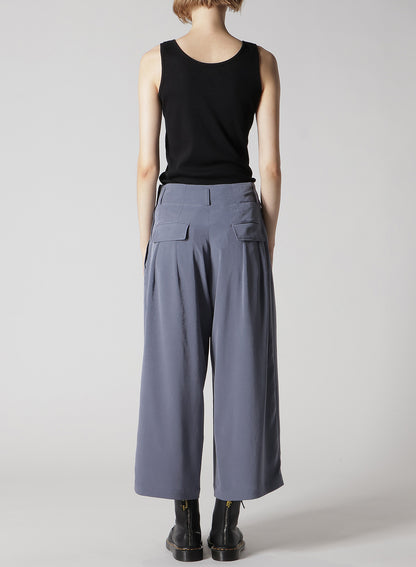 CREPE de CHINE RANDOM TUCK PANTS