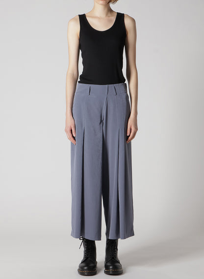 CREPE de CHINE RANDOM TUCK PANTS