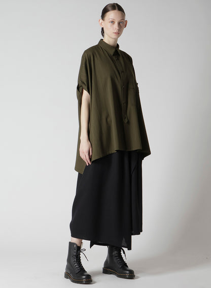 WOOL GAUZE TWILL PANTS
