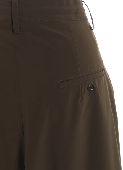 PE/ TAFTA DOUBLE TUCK GATEHRED PANTS