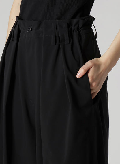 PE/ TAFTA DOUBLE TUCK GATEHRED PANTS