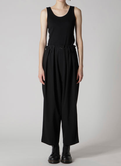 PE/ TAFTA DOUBLE TUCK GATEHRED PANTS
