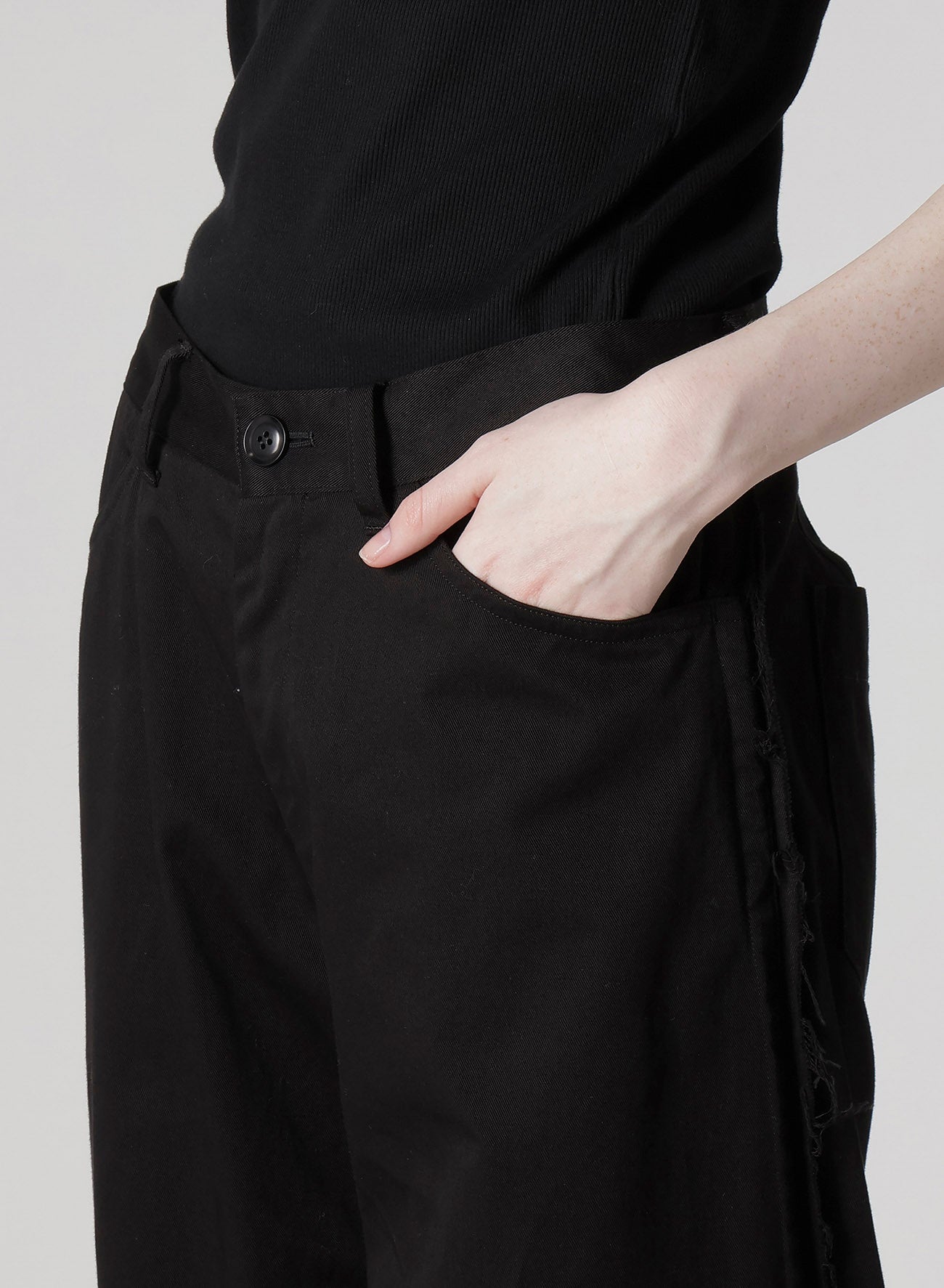 Y's BORN PRODUCT] COTTON TWILL PANTS – THE SHOP YOHJI YAMAMOTO