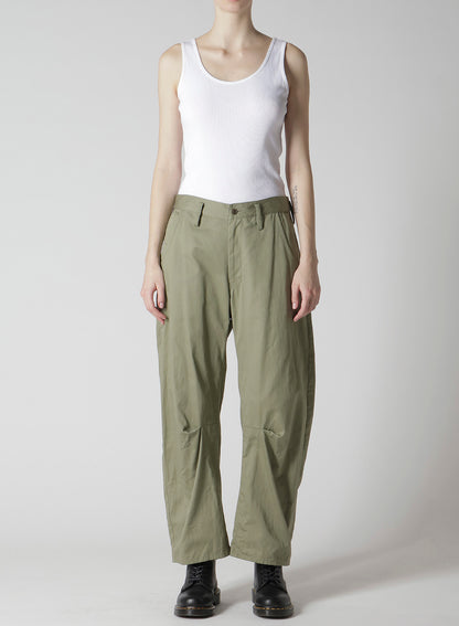 [Y's BORN PRODUCT] COTTON TWILL WIDE PANTS